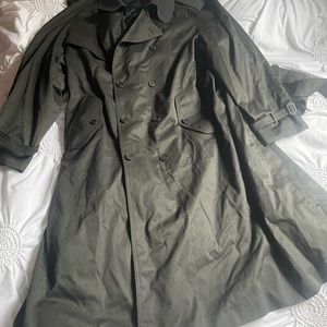 Imported fabric trench coat